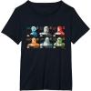 imageStar Wars The Bad Batch Faces Names and Quotes TShirtBlack