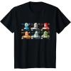 imageStar Wars The Bad Batch Faces Names and Quotes TShirtBlack