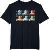 imageStar Wars The Bad Batch Faces Names and Quotes TShirtBlack