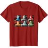 imageStar Wars The Bad Batch Faces Names and Quotes TShirtCranberry Red