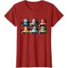 imageStar Wars The Bad Batch Faces Names and Quotes TShirtCranberry Red