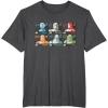 imageStar Wars The Bad Batch Faces Names and Quotes TShirtDark Heather Grey