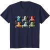 imageStar Wars The Bad Batch Faces Names and Quotes TShirtNavy Blue