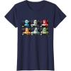 imageStar Wars The Bad Batch Faces Names and Quotes TShirtNavy Blue
