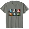 imageStar Wars The Bad Batch Faces Names and Quotes TShirtOlive Heather