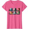 imageStar Wars The Bad Batch Faces Names and Quotes TShirtPink Heather
