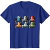 imageStar Wars The Bad Batch Faces Names and Quotes TShirtRoyal Blue