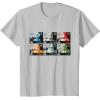 imageStar Wars The Bad Batch Faces Names and Quotes TShirtSilver Grey