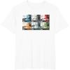 imageStar Wars The Bad Batch Faces Names and Quotes TShirtWhite