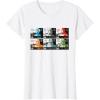 imageStar Wars The Bad Batch Faces Names and Quotes TShirtWhite