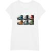 imageStar Wars The Bad Batch Faces Names and Quotes TShirtWhite