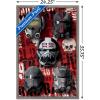 imageTrends International Star Wars The Bad BatchHelmets Wall Poster with Magnetic Frame 22375quot x 34quot Premium Print and Beechwood Hanger BundleBarnwood Framed Version