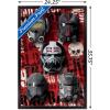 imageTrends International Star Wars The Bad BatchHelmets Wall Poster with Magnetic Frame 22375quot x 34quot Premium Print and Beechwood Hanger BundleBlack Framed Version