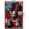 imageTrends International Star Wars The Bad BatchHelmets Wall Poster with Magnetic Frame 22375quot x 34quot Premium Print and Beechwood Hanger BundleMahogany Framed Version