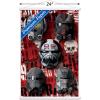 imageTrends International Star Wars The Bad BatchHelmets Wall Poster with Magnetic Frame 22375quot x 34quot Premium Print and Beechwood Hanger BundlePremium Print and White Hanger Bundle