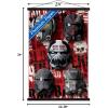 imageTrends International Star Wars The Bad BatchHelmets Wall Poster with Magnetic Frame 22375quot x 34quot Premium Print and Beechwood Hanger BundlePremium Print and Black Hanger Bundle