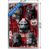 imageTrends International Star Wars The Bad BatchHelmets Wall Poster with Magnetic Frame 22375quot x 34quot Premium Print and Beechwood Hanger BundleSilver Framed Version