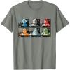 imageStar Wars The Bad Batch Faces Names and Quotes TShirtOlive Heather
