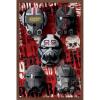 imageTrends International Star Wars The Bad BatchHelmets Wall Poster with Magnetic Frame 22375quot x 34quot Premium Print and Beechwood Hanger BundleMahogany Framed Version