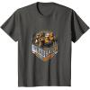 imageStar Wars The Bad Batch Group Shot Orange Logo TShirtAsphalt Grey