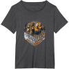 imageStar Wars The Bad Batch Group Shot Orange Logo TShirtDark Heather Grey