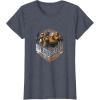 imageStar Wars The Bad Batch Group Shot Orange Logo TShirtHeather Blue