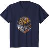 imageStar Wars The Bad Batch Group Shot Orange Logo TShirtNavy Blue