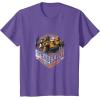 imageStar Wars The Bad Batch Group Shot Orange Logo TShirtPurple Heather