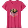 imageStar Wars The Bad Batch Group Shot Orange Logo TShirtRed Heather