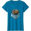 imageStar Wars The Bad Batch Group Shot Orange Logo TShirtSapphire Blue