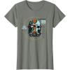 imageStar Wars The Bad Batch Season 2 Hunter Helmet Elite TShirtOlive Heather