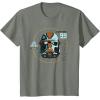 imageStar Wars The Bad Batch Season 2 Hunter Helmet Elite TShirtOlive Heather