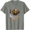 imageStar Wars The Bad Batch Group Shot Orange Logo TShirtOlive Heather