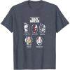 imageStar Wars The Bad Batch Helmets TShirtHeather Blue