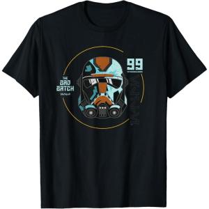 imageStar Wars The Bad Batch Season 2 Hunter Helmet Elite TShirtBlack