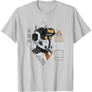 imageStar Wars The Bad Batch Tech Different by Design TShirtSilver Grey