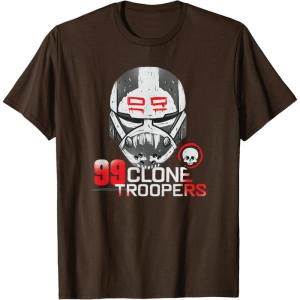 imageStar Wars The Bad Batch Wrecker 99 Clone Troopers TShirtBrown