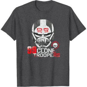 imageStar Wars The Bad Batch Wrecker 99 Clone Troopers TShirtDark Heather Grey
