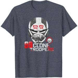 imageStar Wars The Bad Batch Wrecker 99 Clone Troopers TShirtHeather Blue