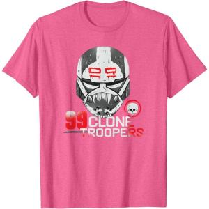 imageStar Wars The Bad Batch Wrecker 99 Clone Troopers TShirtPink Heather