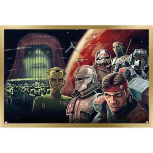 imageTrends International Star Wars The Bad Batch by Eddie Holly Wall Poster 34L x 224W Premium Unframed VersionGold Framed Version