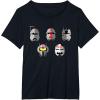 imageStar Wars The Bad Batch Clone Force 99 Helmets TShirtBlack
