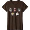 imageStar Wars The Bad Batch Clone Force 99 Helmets TShirtBrown