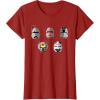 imageStar Wars The Bad Batch Clone Force 99 Helmets TShirtCranberry Red