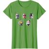 imageStar Wars The Bad Batch Clone Force 99 Helmets TShirtGrass Green