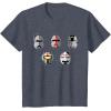 imageStar Wars The Bad Batch Clone Force 99 Helmets TShirtHeather Blue