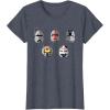 imageStar Wars The Bad Batch Clone Force 99 Helmets TShirtHeather Blue