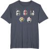 imageStar Wars The Bad Batch Clone Force 99 Helmets TShirtHeather Blue