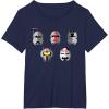 imageStar Wars The Bad Batch Clone Force 99 Helmets TShirtNavy Blue