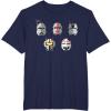 imageStar Wars The Bad Batch Clone Force 99 Helmets TShirtNavy Blue